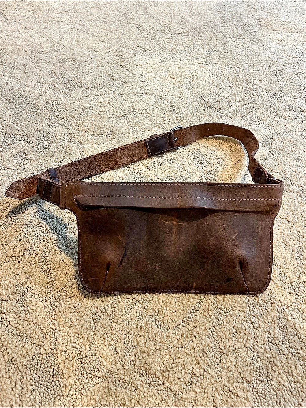 Hide & Drink Brown Leather Belt Waist Bag